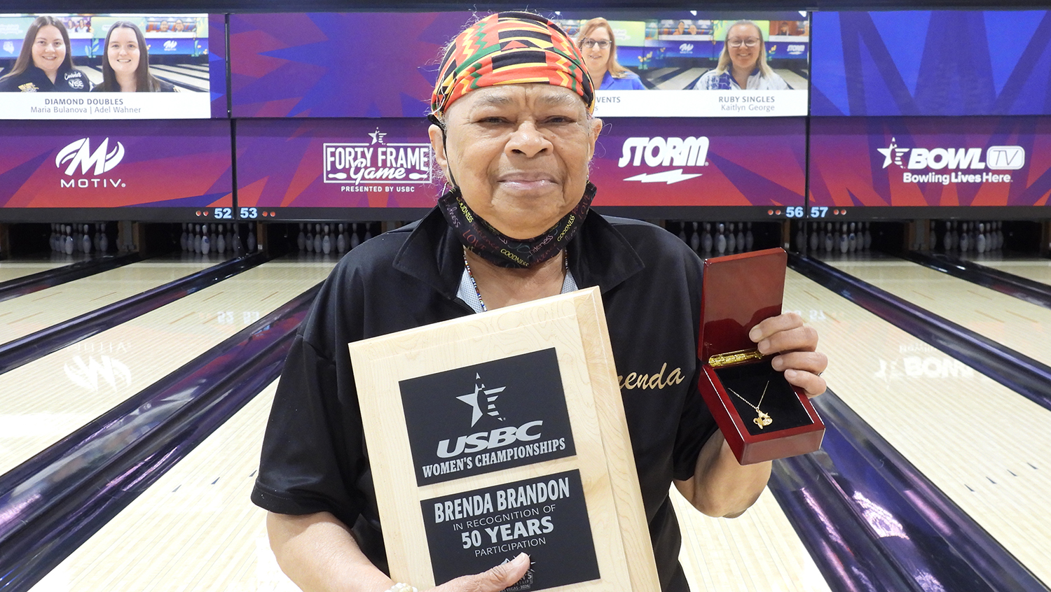 Brenda Brandon celebrates 50 years at the USBC Women's Championships